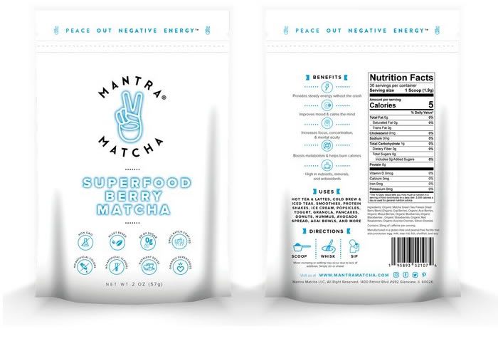 Mantra Matcha Matcha - Superfood Berry