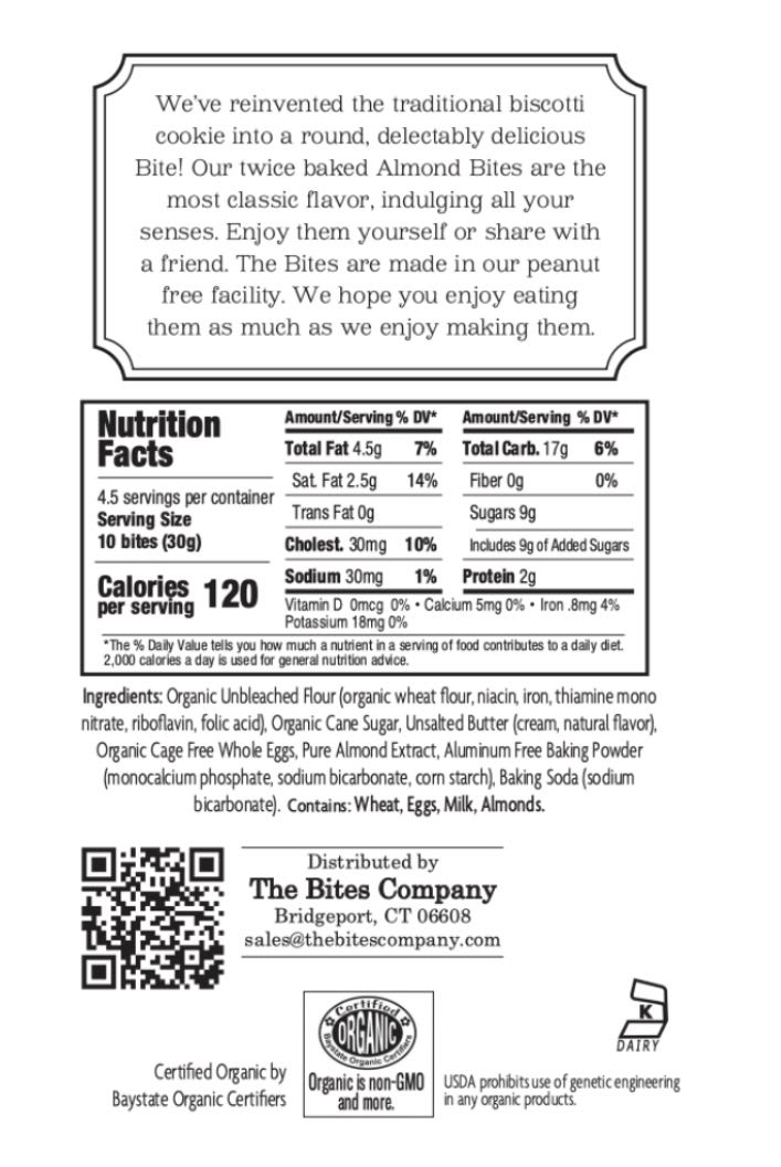 The Bites Company Almond Biscotti Bites 4216
