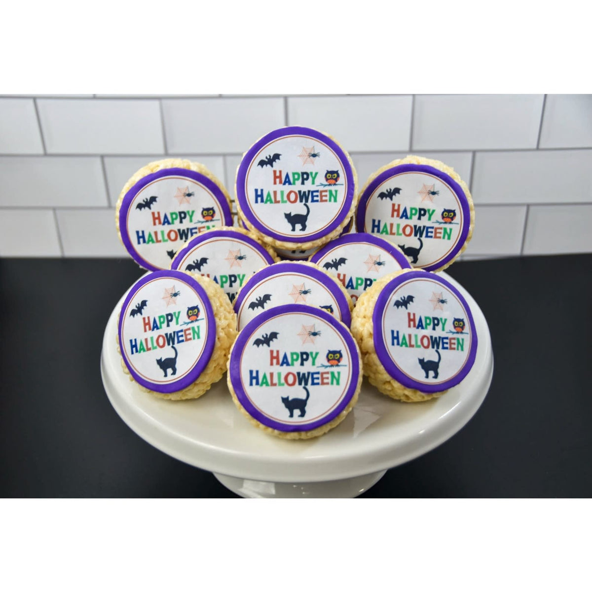 Halloween Message Rice Crispie Treats
