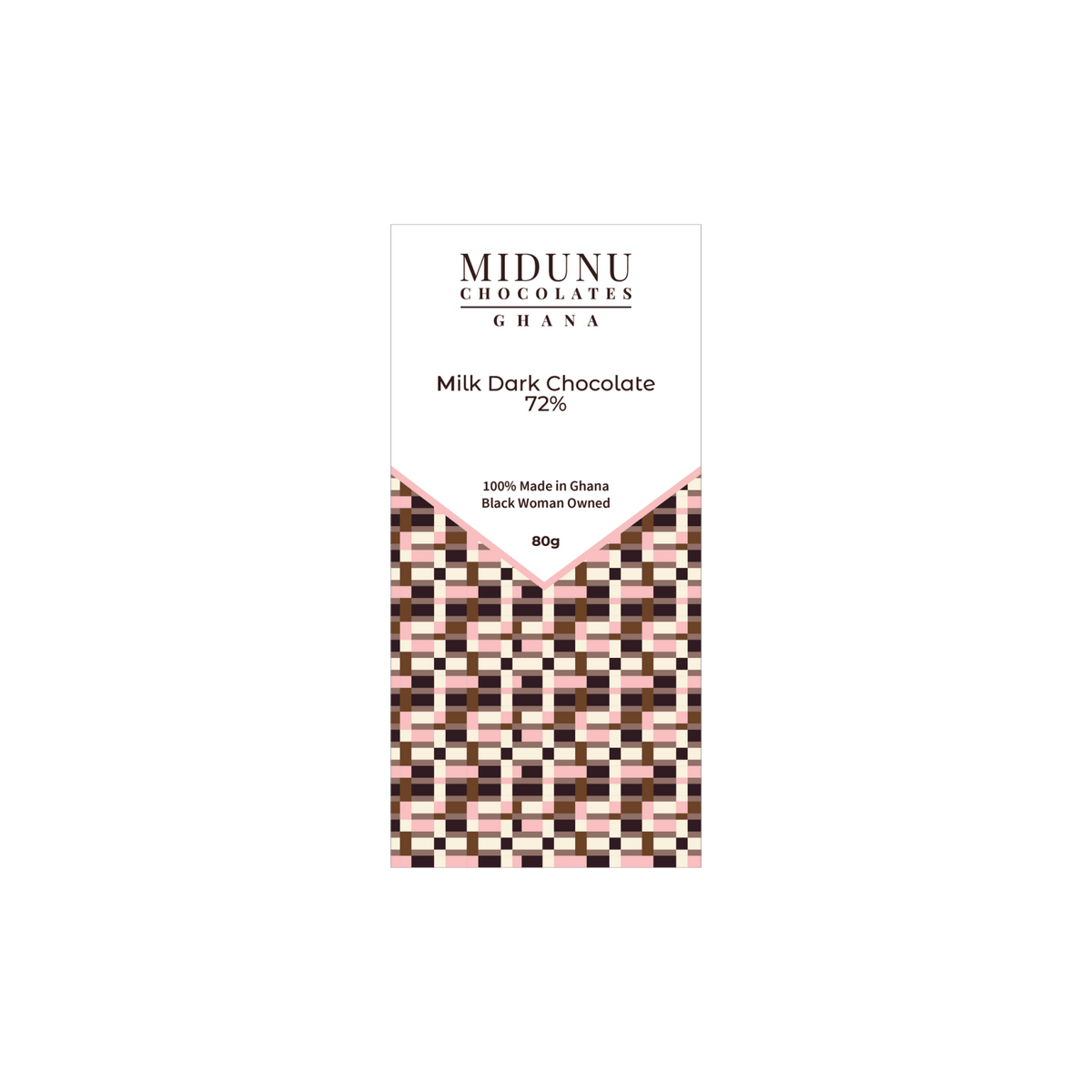 Midunu Chocolates 72% Milk Dark Chocolate Bar