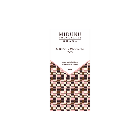 Midunu Chocolates 72% Milk Dark Chocolate Bar
