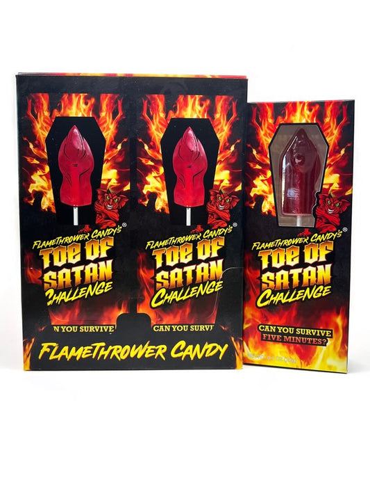 Mikey V's Foods Flamethrower Candy's Toes of Satan Challenge