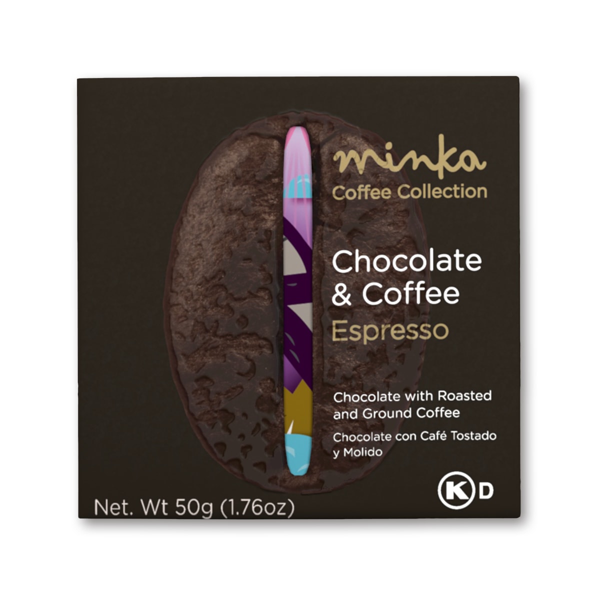 MINKA Chocolates Organic Chocolate Bar - Espresso - Coffee Collection - 48ct