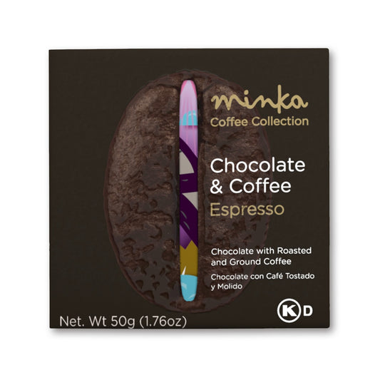 MINKA Chocolates Organic Chocolate Bar - Espresso - Coffee Collection - 48ct