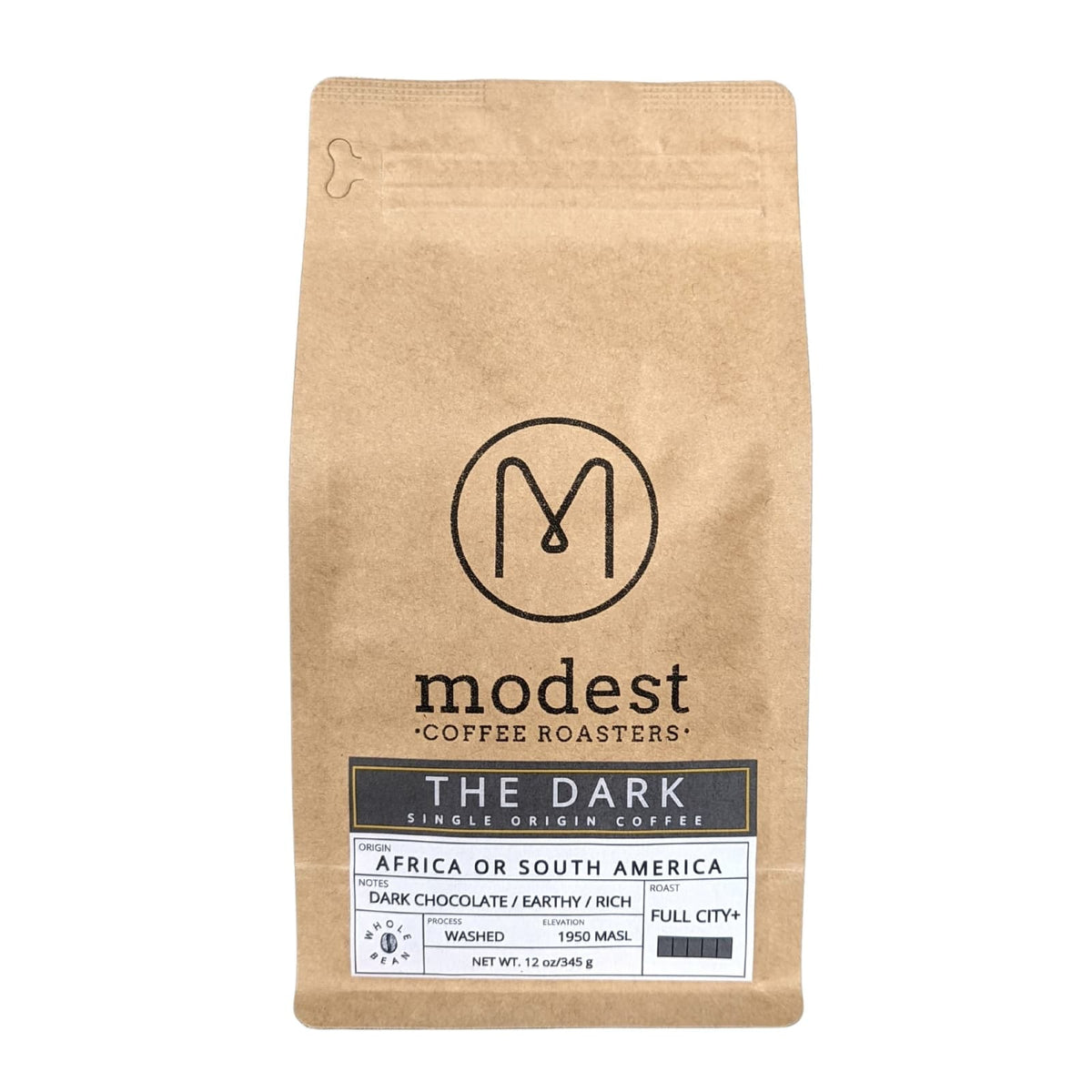 Modest Coffee Roasters Modest Coffee Roasters Single-Origin Coffee - The Dark