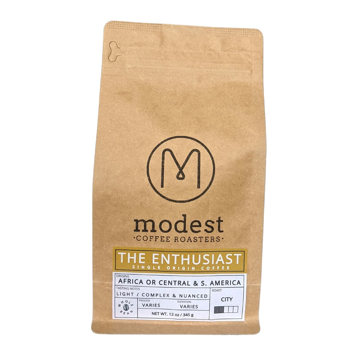 Modest Coffee Roasters Modest Coffee Roasters Single-Origin Coffee - The Enthusiast
