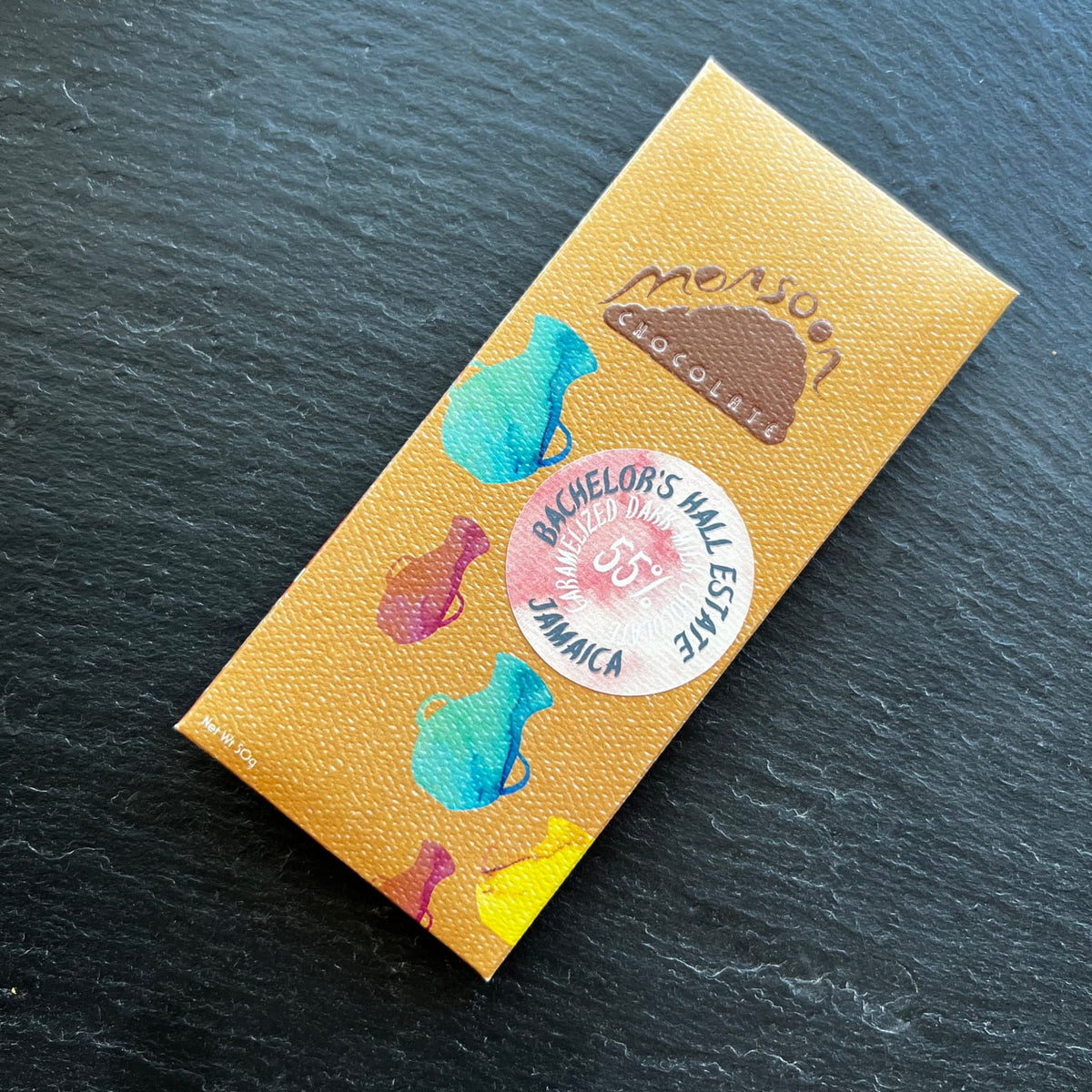 Monsoon Chocolate Bachelor's Hall Estate Jamaica - 55% Caramelized Milk Chocolate