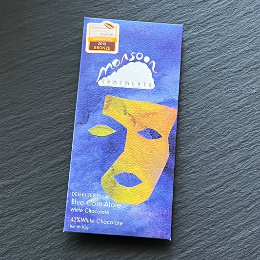 Monsoon Chocolate Blue Corn Atole - 42% White Chocolate