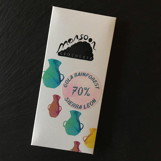 Monsoon Chocolate Gola Rainforest Sierra Leon - 70% Dark Chocolate