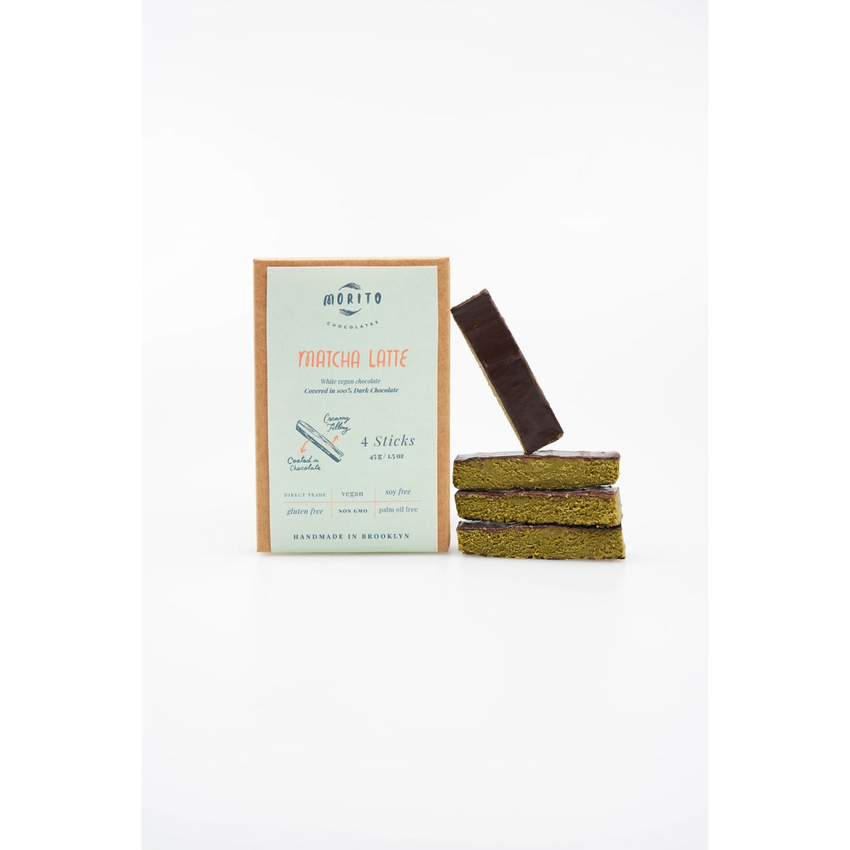 Morito Chocolates Morito Chocolate Sticks - Matcha Latte