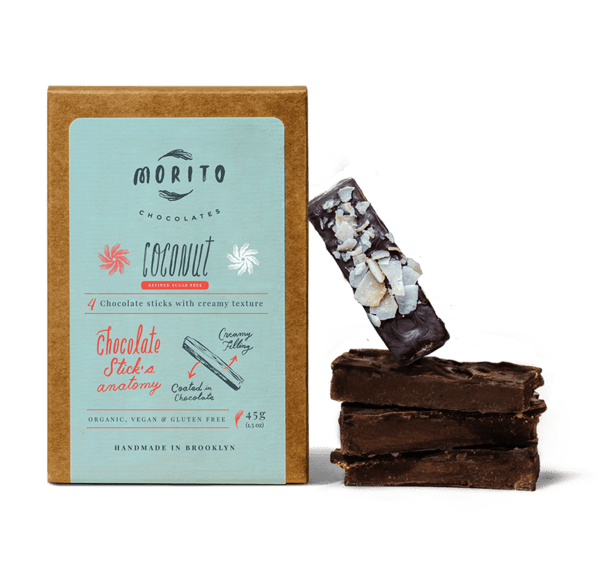 Morito Chocolates Morito Chocolate Sticks - Coconut