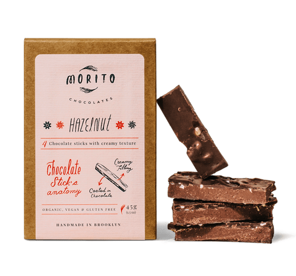 Morito Chocolates Morito Chocolate Sticks - Hazelnut