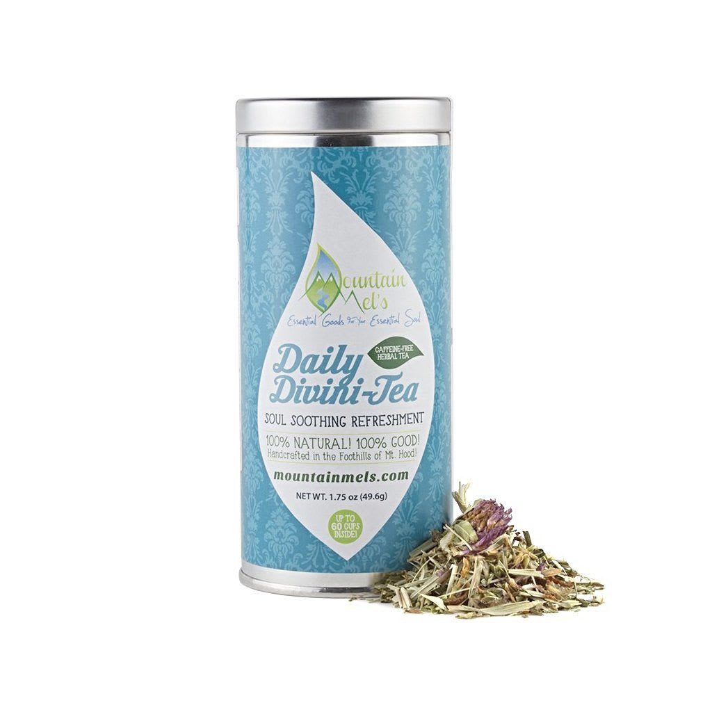 Mountain Mel's Loose Leaf Medicinal Herbal Teas - Large Tin - Daily Divini-Tea