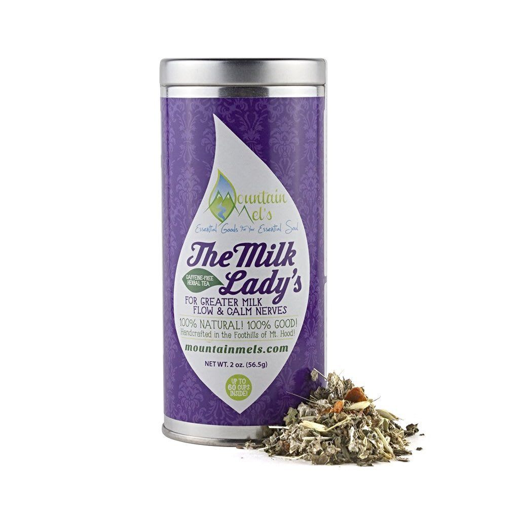 Mountain Mel's Loose Leaf Medicinal Herbal Teas - Large Tin - Milk Lady's Blend