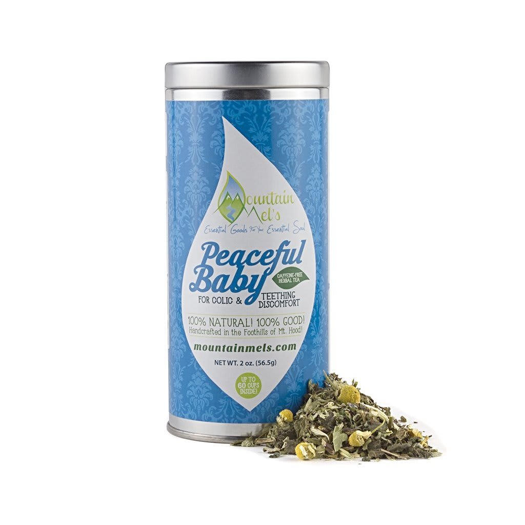 Mountain Mel's Loose Leaf Medicinal Herbal Teas - Large Tin - Peaceful Baby