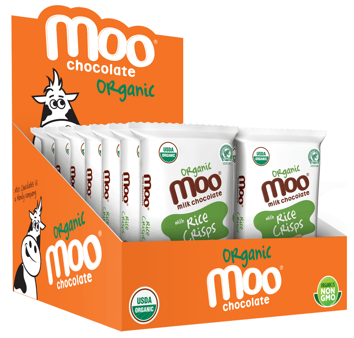 Organic Rice Crisps & Milk Chocolate Mini Bars, 0.7 oz 019