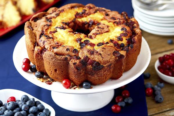 My Grandma's Cakes Coffee Cake - 28 oz, Red, White, & Blue Patriot