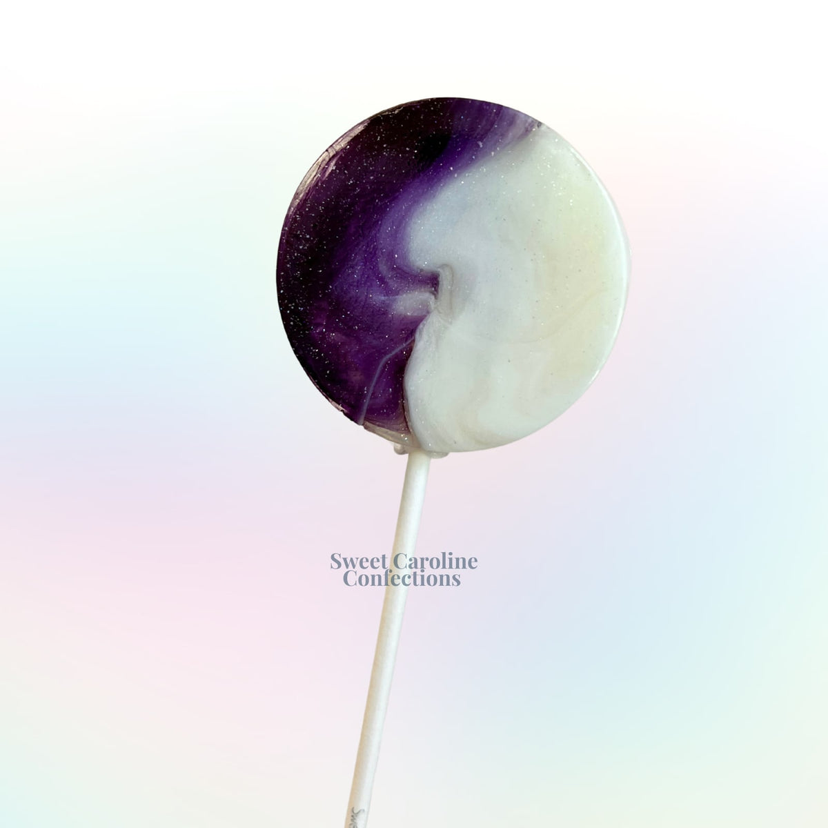 Marble Lollipops, Blueberries & Cream, 10/Case -VEGAN 00013