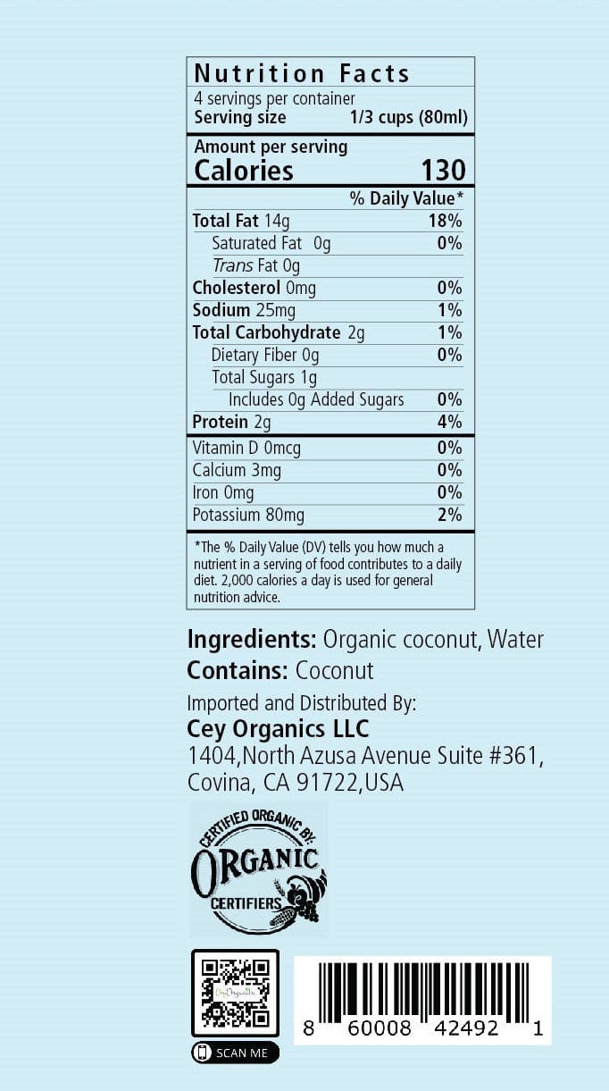 Organic Coconut Milk 1-OCMLK17-412