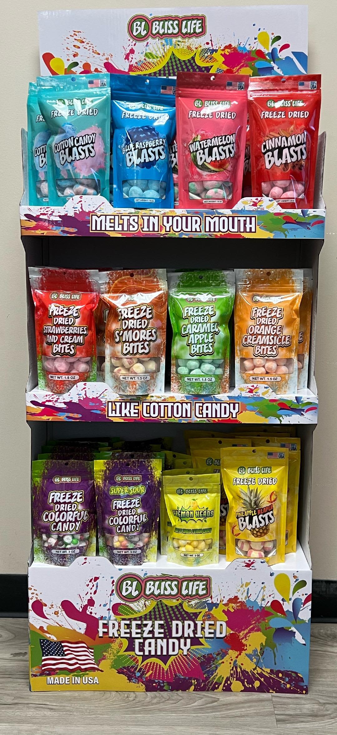 Freeze Dried Candy Blasts - Melt in your Mouth like Cotton Candy 30ctpineapplereaper