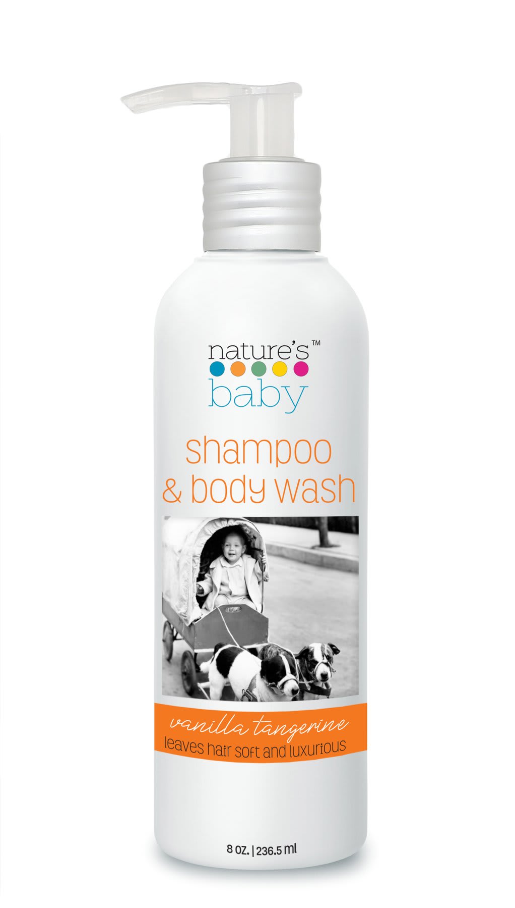 Nature's Baby Organics Shampoo & Body Wash - Vanilla Tangerine 8oz