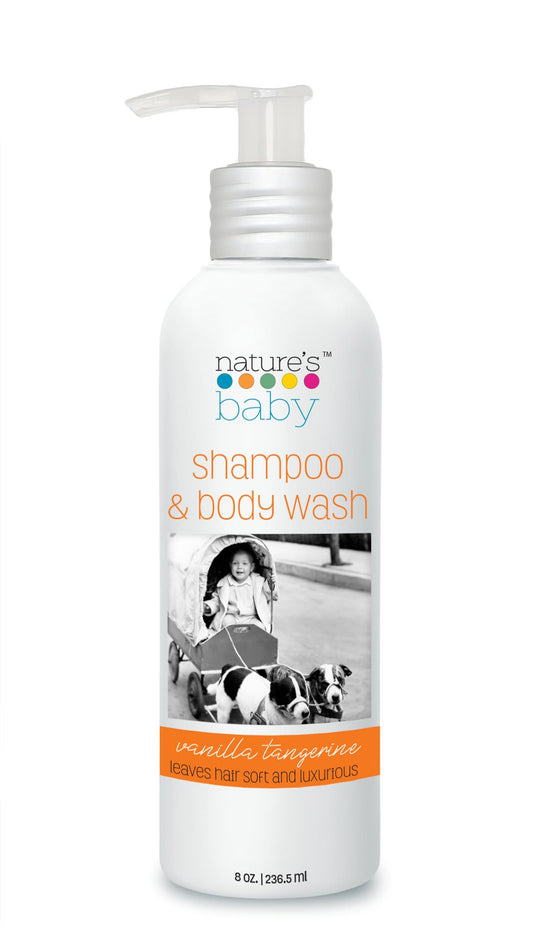Nature's Baby Organics Shampoo & Body Wash - Vanilla Tangerine 8oz