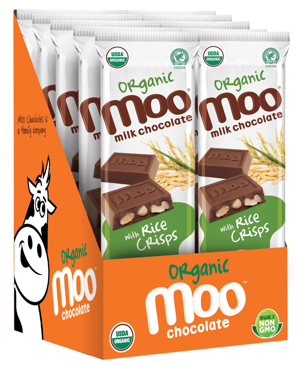 Organic Rice Crisps & Milk Chocolate Large Bar, 1.4 oz 027