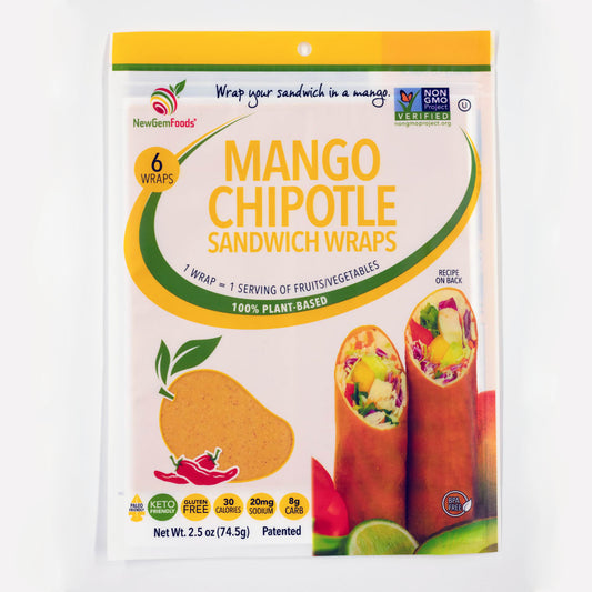 NewGem Foods Mango Chipotle - 6pk Sandwich Wraps