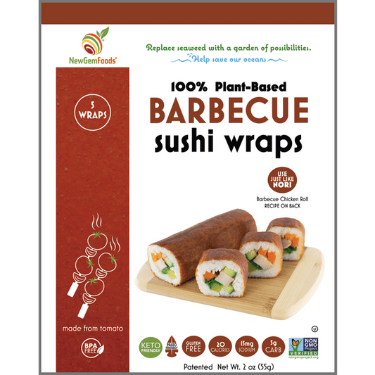 NewGem Foods Barbecue - 5pk Sushi Wraps
