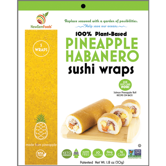 NewGem Foods Pineapple Habanero - 5pk Sushi Wraps