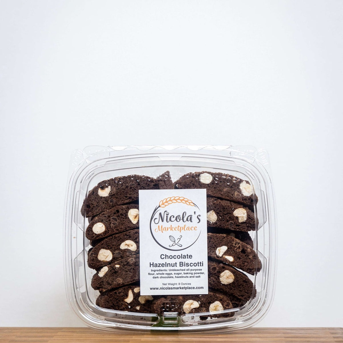 Nicola's Marketplace Chocolate Hazelnut Biscotti