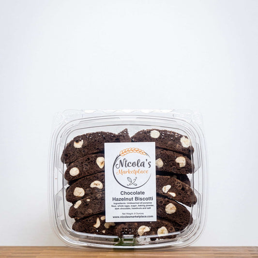 Nicola's Marketplace Chocolate Hazelnut Biscotti