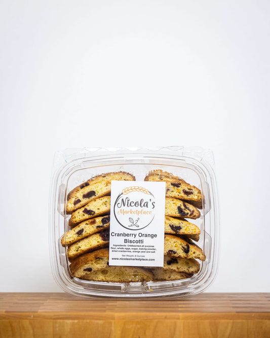 Nicola's Marketplace Cranberry Orange Biscotti