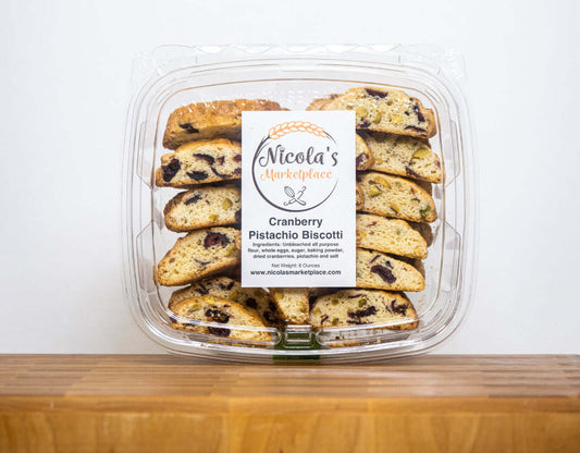 Nicola's Marketplace Cranberry Pistachio Biscotti