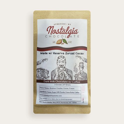Nostalgia Chocolates Dark Milk Chocolate with Coffee