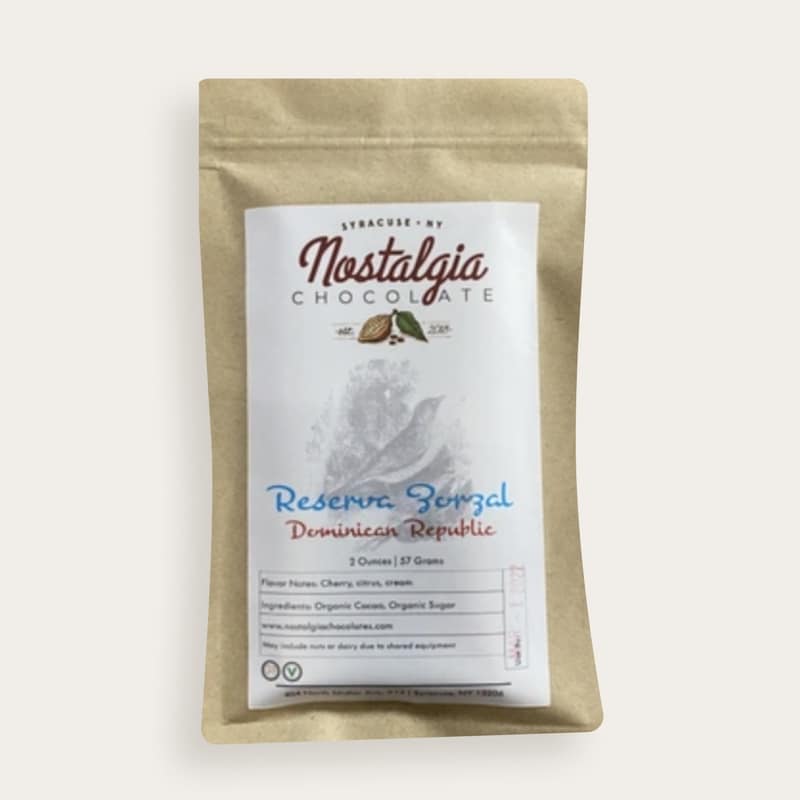 Nostalgia Chocolates Dominican Republic Reserva Zorzal 70% Dark