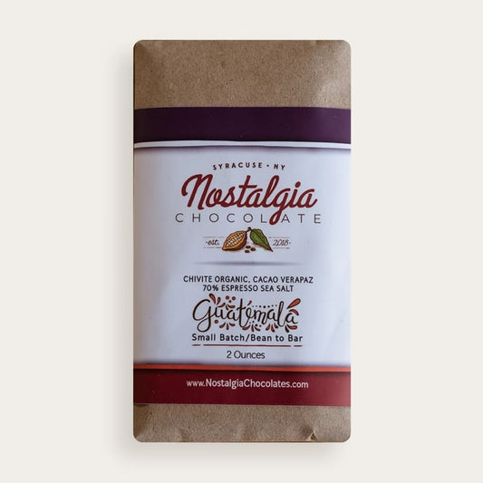 Nostalgia Chocolates Guatemala 70% Espresso Sea Salt