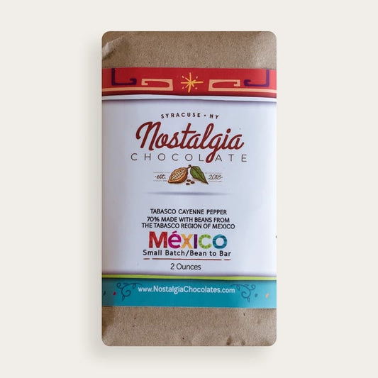 Nostalgia Chocolates Mexico Tabasco Comalcalco Cayenne Pepper 67%