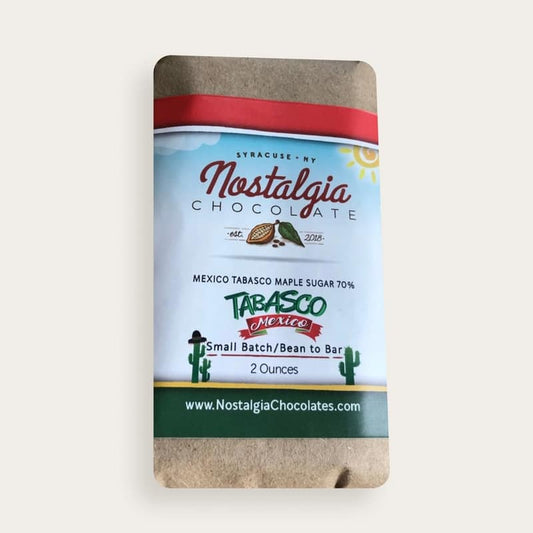 Nostalgia Chocolates Mexico Tabasco Comalcalco Maple Sugar 65%