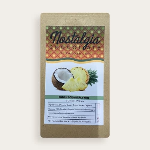 Nostalgia Chocolates Pineapple Coconut Milk White Chocolate