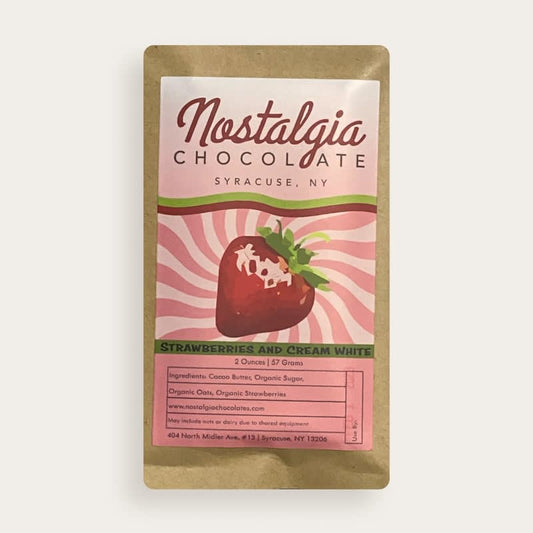 Nostalgia Chocolates Strawberries & Cream White Chocolate