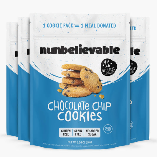 Nunbelievable Nunbelievable Low Carb, Gluten Free Chocolate Chip Cookies