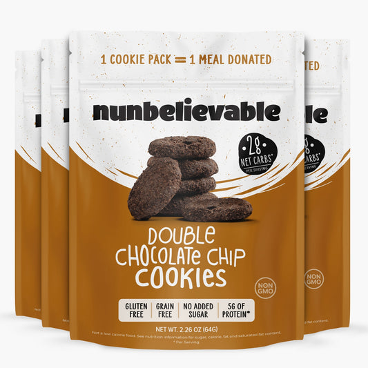 Nunbelievable Nunbelievable Low Carb, Gluten Free Double Chocolate Chip Cookies