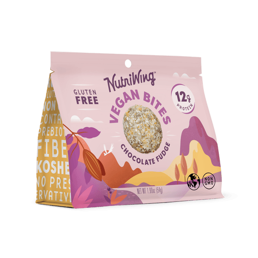 NutriWing Vegan Bites - Chocolate Fudge