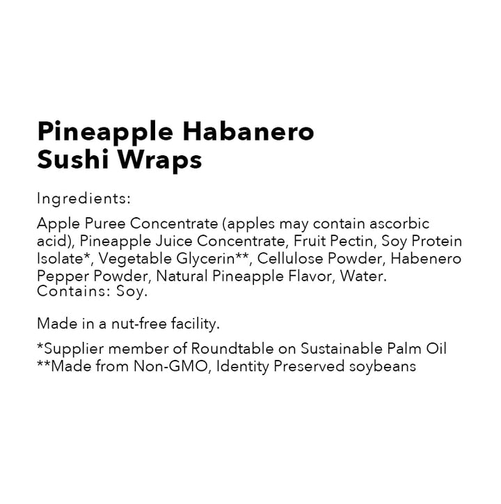 Pineapple Habanero - 5pk Sushi Wraps PNA-HAB-87-5-RS