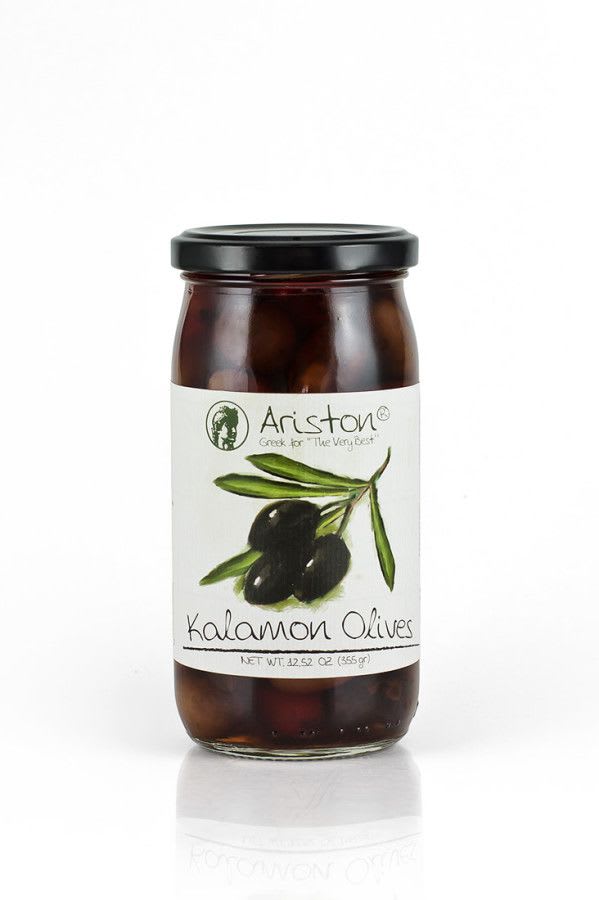 Ariston Specialties Greek olives in a glass jar