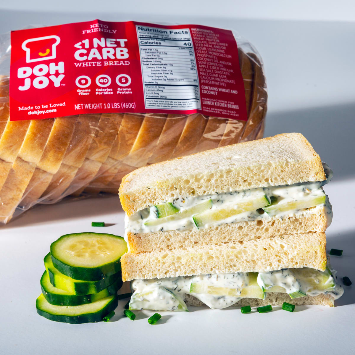 Dohjoy Wholesome & Healthy Deli-Style Bread Dohjoy Under 1 Net Carb White