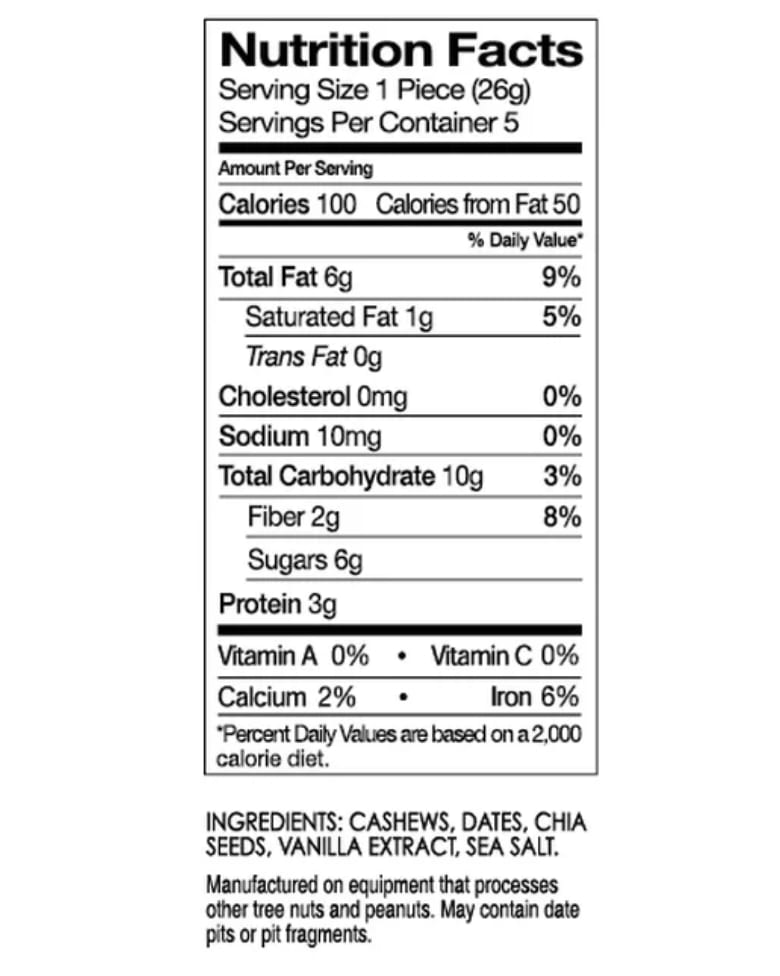 5ct Energy Bites 125c