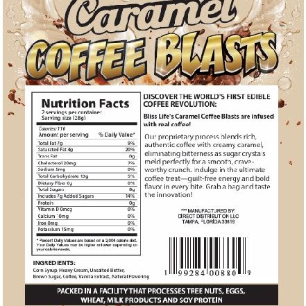 Caramel Coffee Blasts - Made with REAL Coffee - 10mg per piece 20ctfrenchvanilla