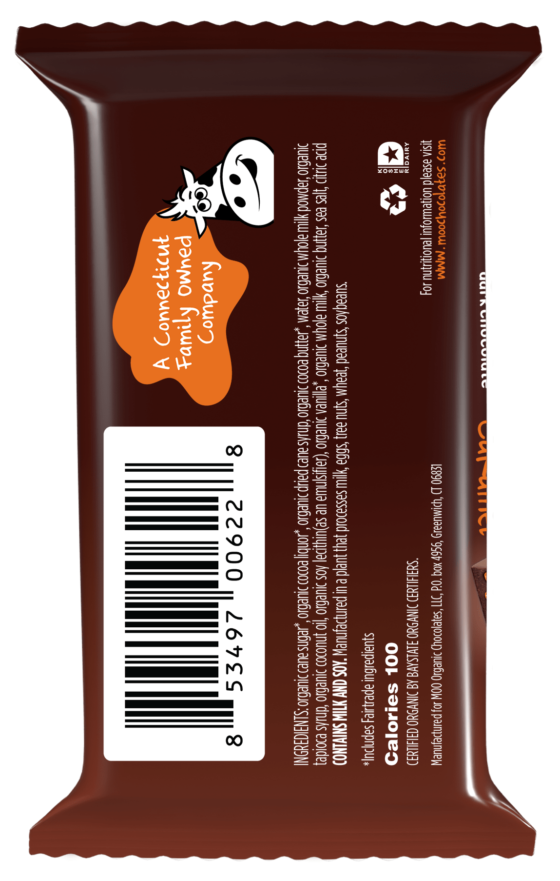 Organic Dark Chocolate Salted Caramel Mini Bars, 0.7 oz 031